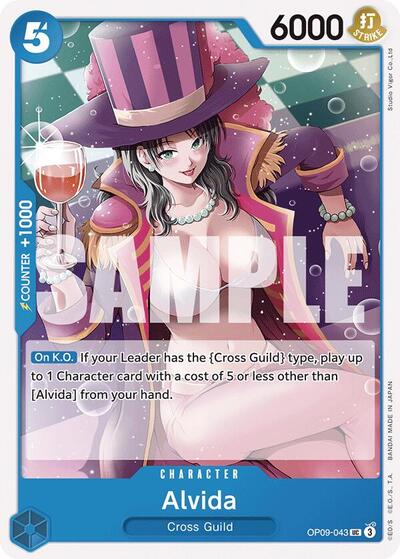 Alvida (OP09) #OP09-043 Uncommon (Near Mint) Emperors in the New World One Piece Card Game: 2024