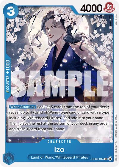 Izo (OP09) #OP09-044 Uncommon (Near Mint) Emperors in the New World One Piece Card Game: 2024