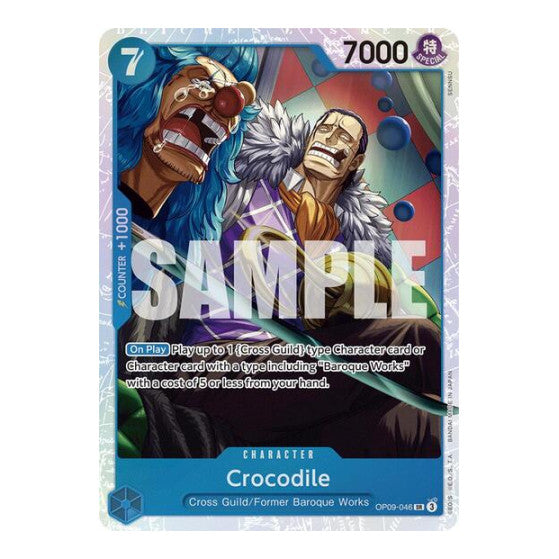 Crocodile (046) (OP09) #OP09-046 Super Rare (Foil Near Mint) Emperors in the New World One Piece Card Game: 2024