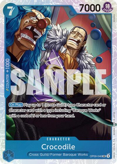 Crocodile 046 (OP09) #OP09-046 Secret Rare (Foil Near Mint) Emperors in the New World One Piece Card Game: 2024