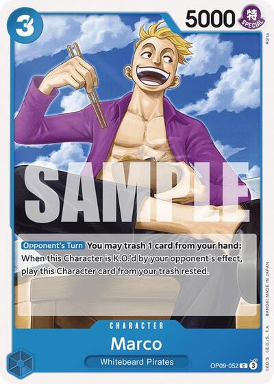 Marco (OP09) #OP09-052 Common (Near Mint) Emperors in the New World One Piece Card Game: 2024
