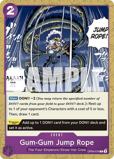 Gum Gum Jump Rope (OP09) #OP09-079 Common (Near Mint) Emperors in the New World One Piece Card Game: 2024