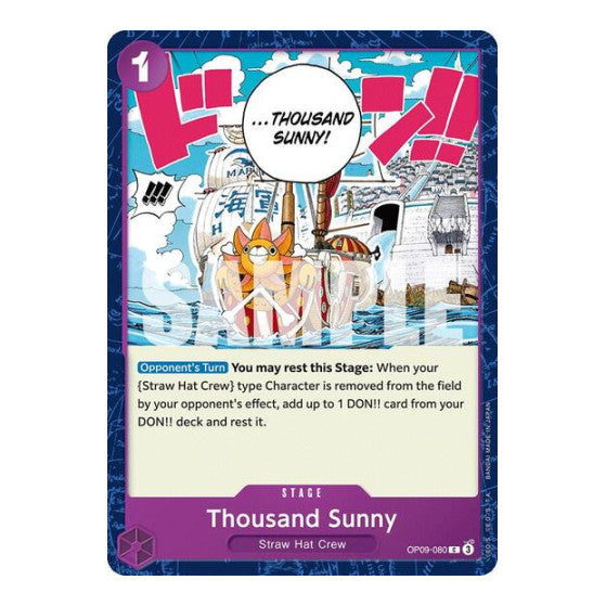 Thousand Sunny (OP09) #OP09-080 Common (Near Mint) Emperors in the New World One Piece Card Game: 2024