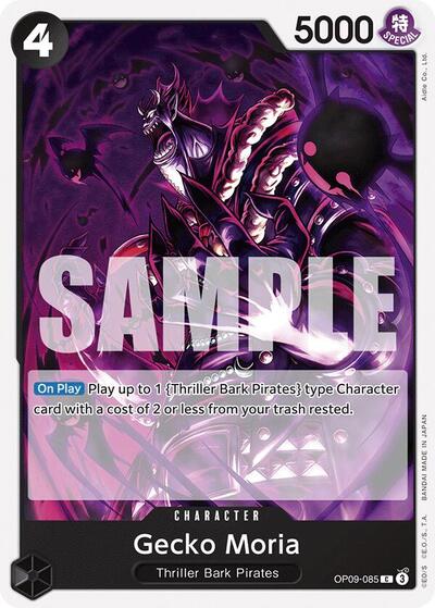 Gecko Moria (OP09) #OP09-085 Common (Near Mint) Emperors in the New World One Piece Card Game: 2024