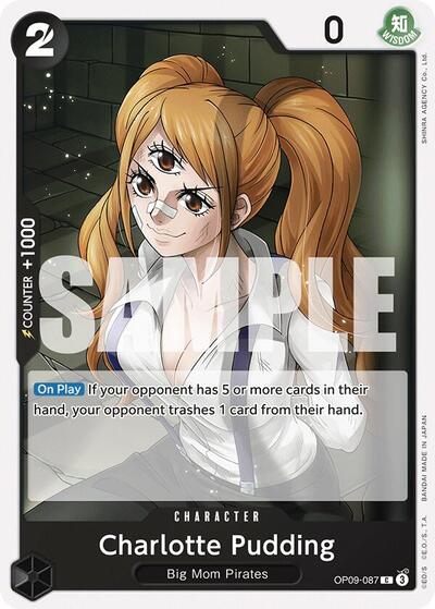 Charlotte Pudding (OP09) #OP09-087 Common (Near Mint) Emperors in the New World One Piece Card Game: 2024