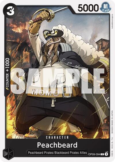 Peachbeard (OP09) #OP09-094 Common (Near Mint) Emperors in the New World One Piece Card Game: 2024