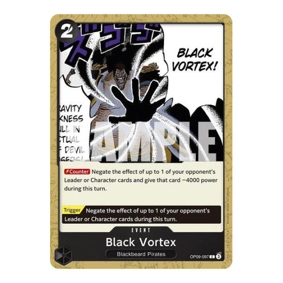 Black Vortex (OP09) #OP09-097 Common (Near Mint) Emperors in the New World One Piece Card Game: 2024