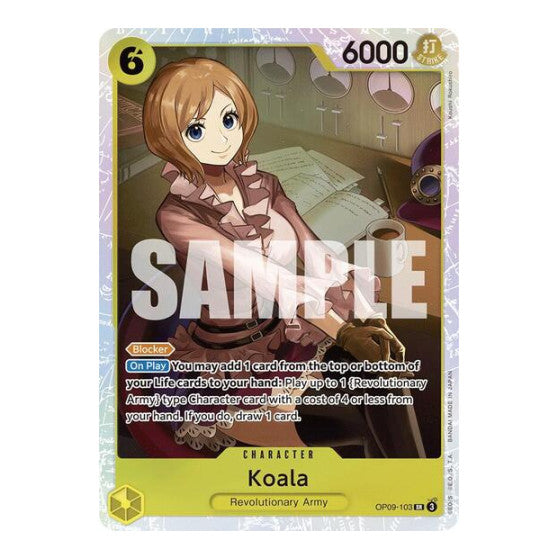 Koala (OP09) #OP09-103 Super Rare (Foil Near Mint) Emperors in the New World One Piece Card Game: 2024