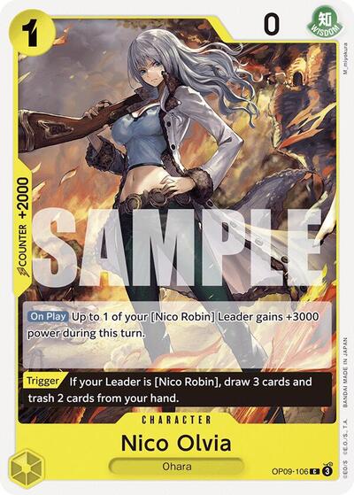 Nico Olvia (OP09) #OP09-106 Common (Near Mint) Emperors in the New World One Piece Card Game: 2024