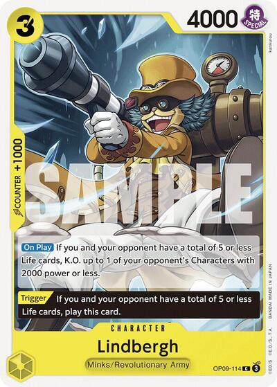 Lindbergh (OP09) #OP09-114 Common (Near Mint) Emperors in the New World One Piece Card Game: 2024