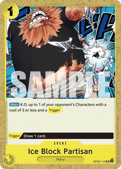 Ice Block Partisan (OP09) #OP09-115 Uncommon (Near Mint) Emperors in the New World One Piece Card Game: 2024