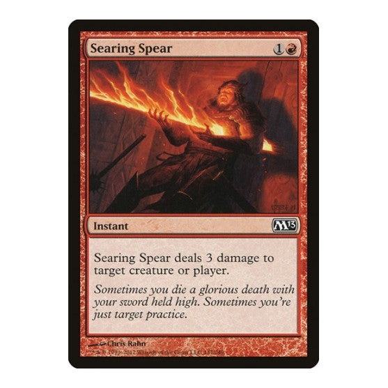 Searing Spear (M13) #147 Common (Lightly Played) Magic 2013 (M13) Magic: The Gathering: 2012