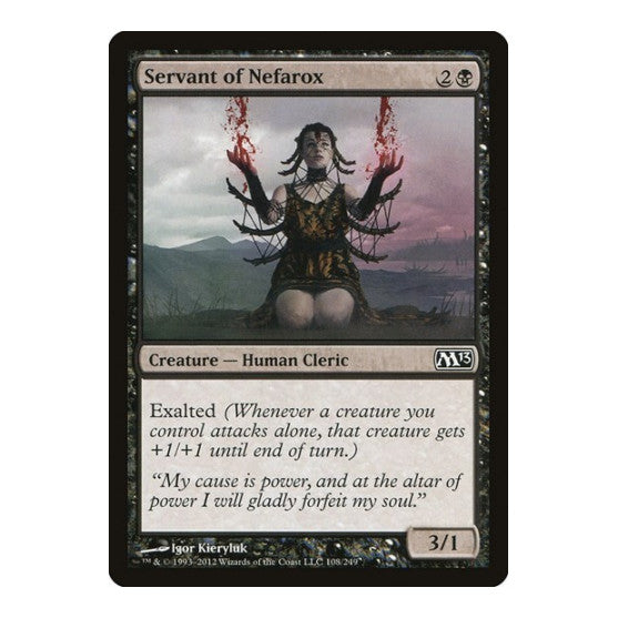 Servant of Nefarox (M13) #108 Common (Lightly Played) Magic 2013 (M13) Magic: The Gathering: 2012