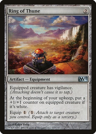 Ring of Thune (M13) #213 Uncommon (Lightly Played) Magic 2013 (M13) Magic: The Gathering: 2012