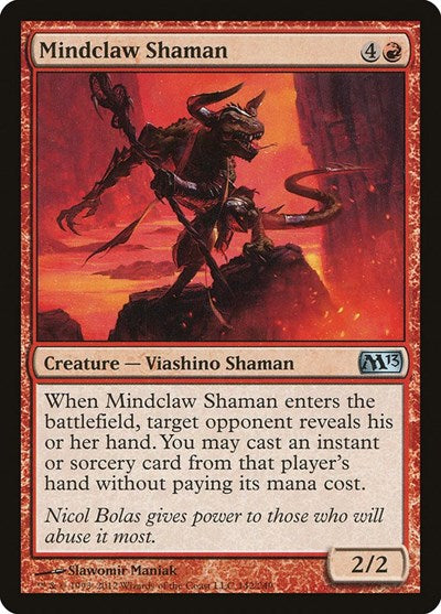 Mindclaw Shaman (M13) #142 Uncommon (Near Mint) Magic 2013 (M13) Magic: The Gathering: 2012