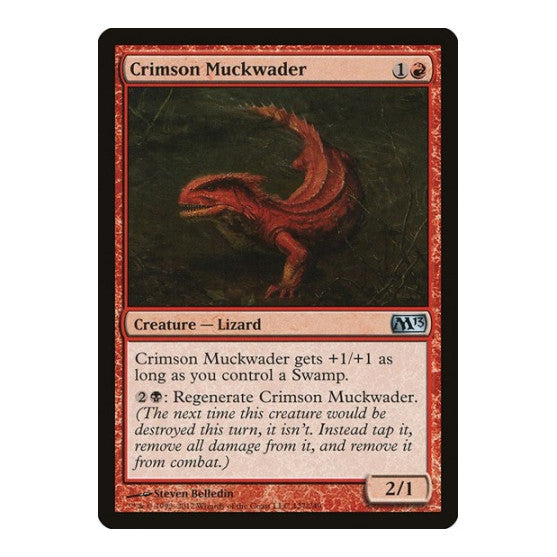 Crimson Muckwader (M13) #127 Uncommon (Lightly Played) Magic 2013 (M13) Magic: The Gathering: 2012