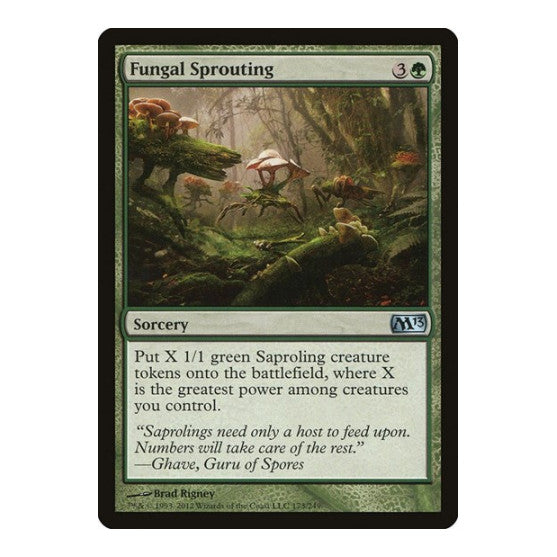 Fungal Sprouting (M13) #173 Uncommon (Lightly Played) Magic 2013 (M13) Magic: The Gathering: 2012