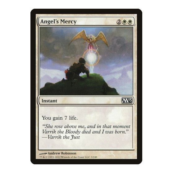Angels Mercy (M13) #3 Common (Lightly Played) Magic 2013 (M13) Magic: The Gathering: 2012