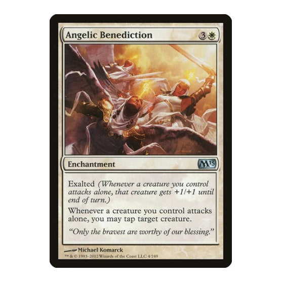 Angelic Benediction (M13) #4 Uncommon (Lightly Played) Magic 2013 (M13) Magic: The Gathering: 2012
