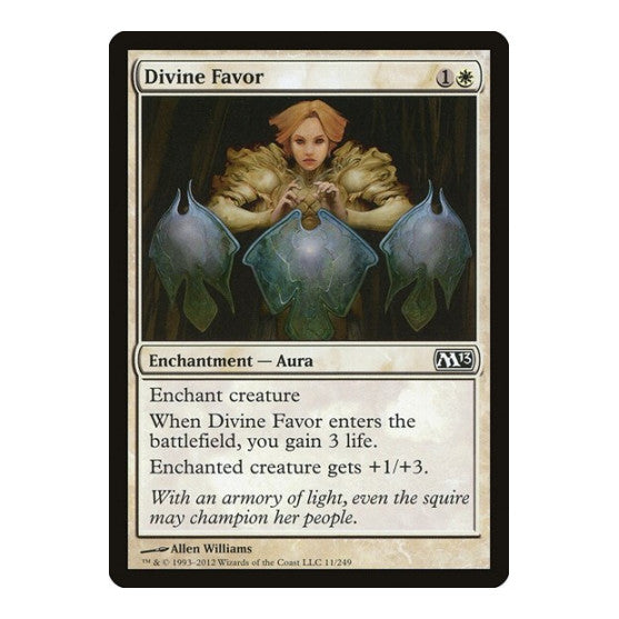 Divine Favor (M13) #11 Common (Lightly Played) Magic 2013 (M13) Magic: The Gathering: 2012