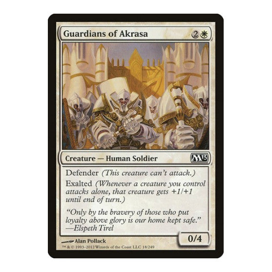 Guardians of Akrasa (M13) #18 Common (Lightly Played) Magic 2013 (M13) Magic: The Gathering: 2012