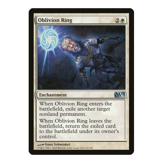 Oblivion Ring (M13) #22 Uncommon (Lightly Played) Magic 2013 (M13) Magic: The Gathering: 2012