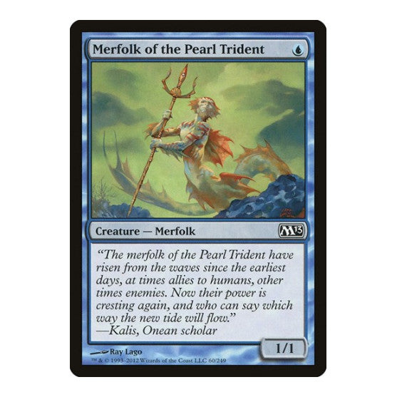 Merfolk of the Pearl Trident (M13) #60 Common (Lightly Played) Magic 2013 (M13) Magic: The Gathering: 2012