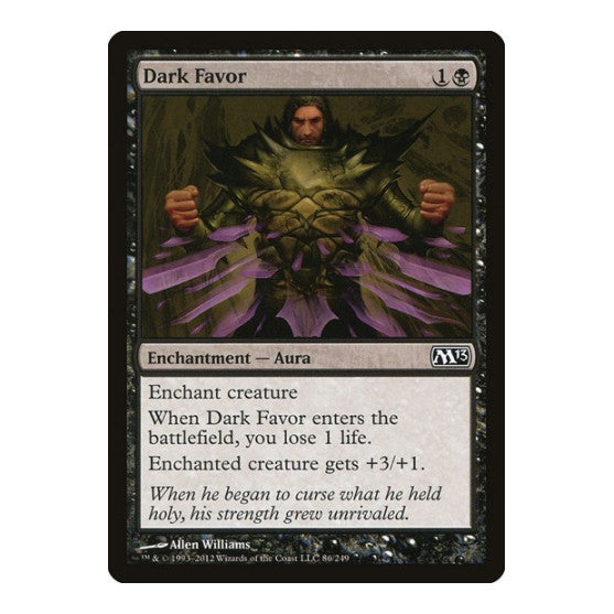 Dark Favor (M13) #86 Common Magic 2013 (M13) Magic: The Gathering: 2012