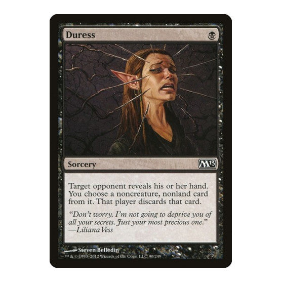 Duress (M13) #90 Common (Lightly Played) Magic 2013 (M13) Magic: The Gathering: 2012