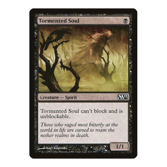 Tormented Soul (M13) #111 Common (Moderately Played) Magic 2013 (M13) Magic: The Gathering: 2012