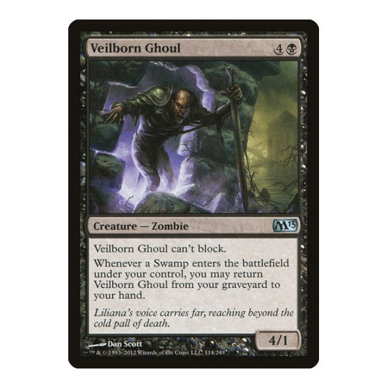 Veilborn Ghoul (M13) #114 Uncommon Magic 2013 (M13) Magic: The Gathering: 2012