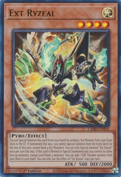 Ext Ryzeal (CRBR) #CRBR-EN004 Ultra Rare Crossover Breakers YuGiOh: 2024