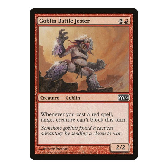 Goblin Battle Jester (M13) #135 Common (Lightly Played) Magic 2013 (M13) Magic: The Gathering: 2012