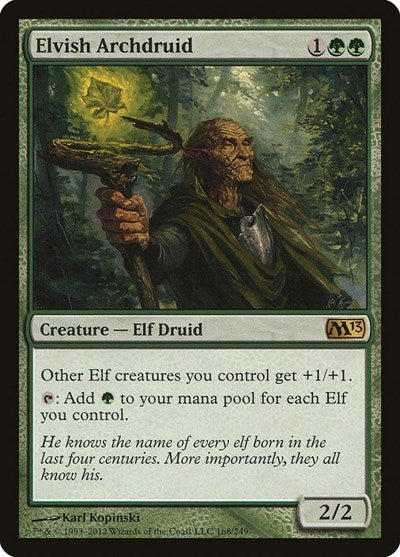 Elvish Archdruid (M13) #168 Rare Magic 2013 (M13) Magic: The Gathering: 2012