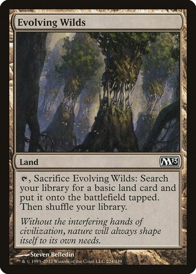 Evolving Wilds (M13) #224 Common (Moderately Played) Magic 2013 (M13) Magic: The Gathering: 2012