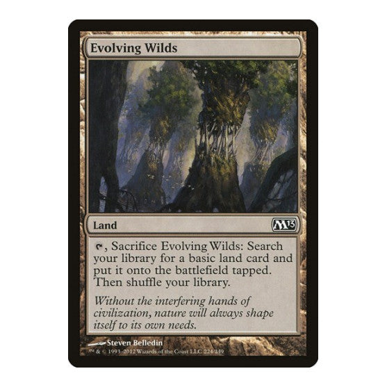 Evolving Wilds (M13) #224 Common Magic 2013 (M13) Magic: The Gathering: 2012