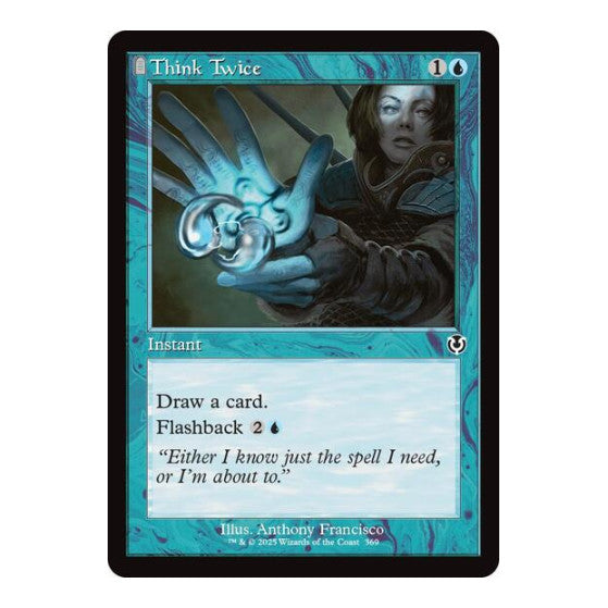 Think Twice (Retro Frame) (INR) #369 Common (Lightly Played) Innistrad Remastered Magic: The Gathering: 2025