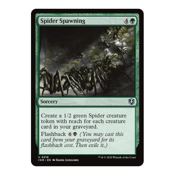 Spider Spawning (INR) #216 Uncommon (Lightly Played) Innistrad Remastered Magic: The Gathering: 2025