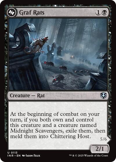 Graf Rats (INR) #113 Uncommon (Lightly Played) Innistrad Remastered Magic: The Gathering: 2025