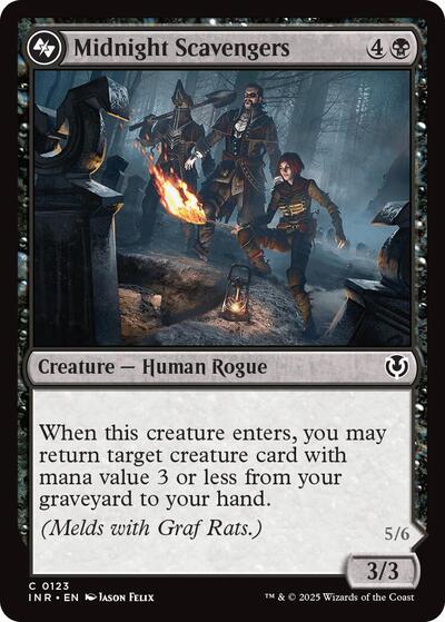 Midnight Scavengers (INR) #123 Common (Lightly Played) Innistrad Remastered Magic: The Gathering: 2025