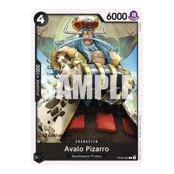 Avalo Pizarro (OP09 ANN) #OP09-082 Common (Near Mint) Emperors in the New World: 2nd Anniversary Tournament Cards One Piece Card Game: 2024
