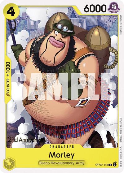 Morley (OP09 ANN) #OP09-113 Common (Near Mint) Emperors in the New World: 2nd Anniversary Tournament Cards One Piece Card Game: 2024