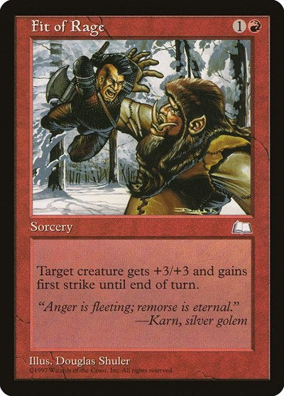 1997 Magic: Weatherlight (WTH) - Fit of Rage (#102, Common) (Lightly Played)
