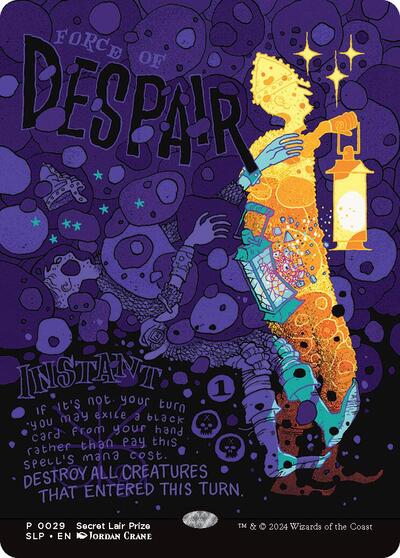 Force of Despair (SLP) #29 P (Near Mint) Secret Lair Showdown Magic: The Gathering: 2023