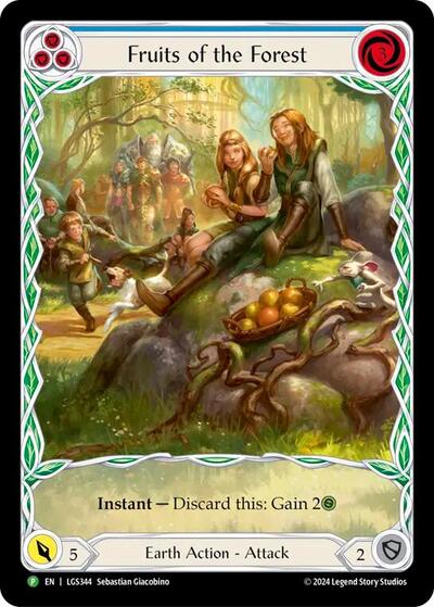 Fruits of the Forest (Blue) - LGS344 (PR) #LGS344 None (Rainbow Foil Near Mint) Flesh and Blood: Promo Cards Flesh and Blood TCG: 2019