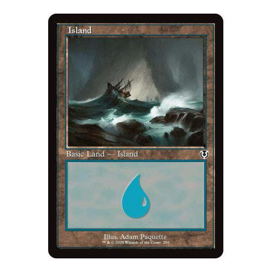 Island (291) (Retro Frame) (INR) #291 Land (Lightly Played) Innistrad Remastered Magic: The Gathering: 2025