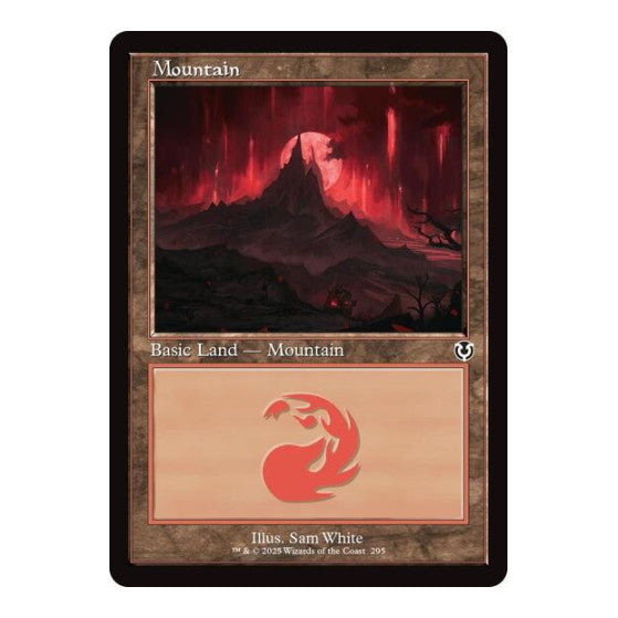 Mountain (295) (Retro Frame) (INR) #295 Land (Foil Near Mint) Innistrad Remastered Magic: The Gathering: 2025