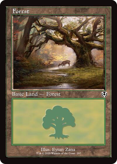 Forest 297 Retro Frame (INR) #297 Land (Lightly Played) Innistrad Remastered Magic: The Gathering: 2025