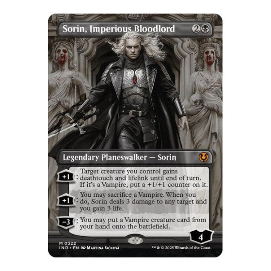 Sorin, Imperious Bloodlord (Borderless) (INR) #322 Mythic Rare (Lightly Played) Innistrad Remastered Magic: The Gathering: 2025