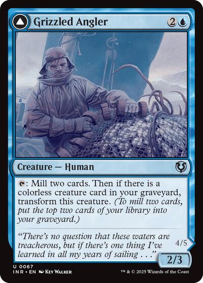 Grizzled Angler (INR) #67 Uncommon (Lightly Played) Innistrad Remastered Magic: The Gathering: 2025